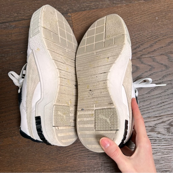 White and Black Puma Sneakers - Picture 10 of 13